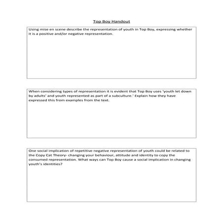 Top boy handout