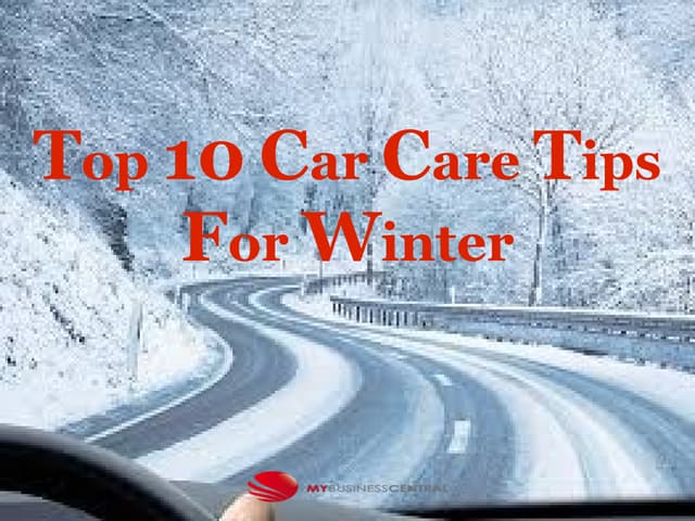 Top car care tips for winter