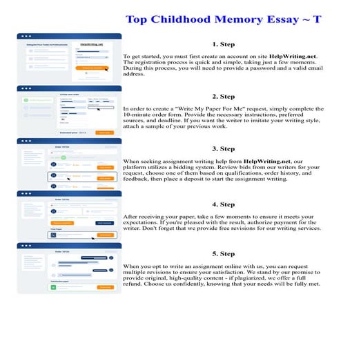 Top Childhood Memory Essay  T