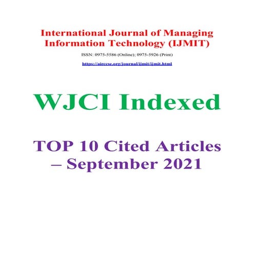 Top Cited Articles International Journal of Managing Information Technology (...