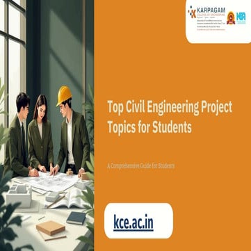 Top Civil Engineering Projects for Final-Year Students: Industry ...