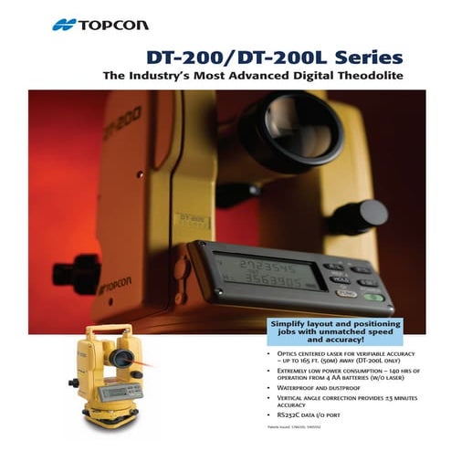 Topcon dt 200