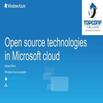 Open source technologies in Microsoft cloud