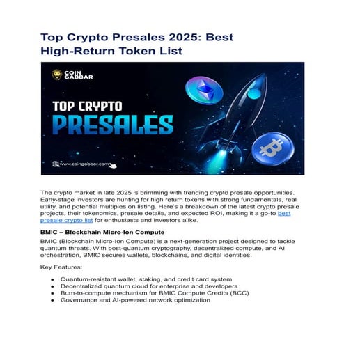 Top Crypto Presales 2025_ Best High-Return Token List.pdf