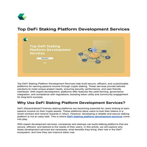 Top DeFi Staking Platform Development Services.pdf