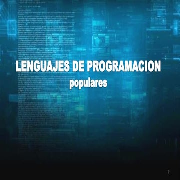 Top de lenguajes de programacion