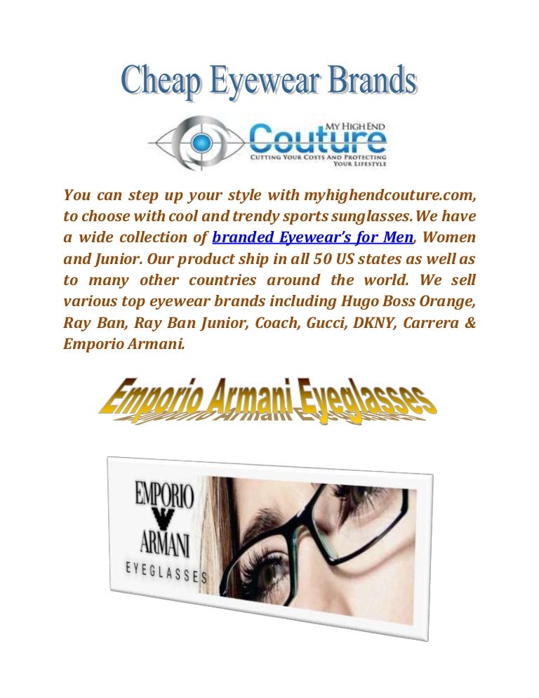 top eyewear brands in the world