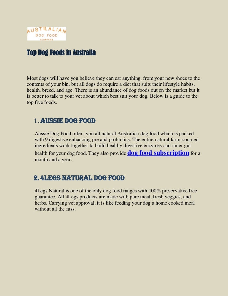 4legs natural dog food