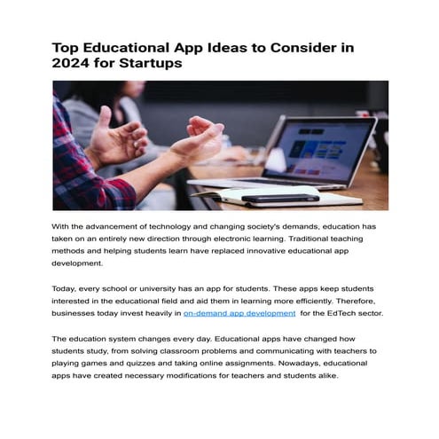 Top Educational App Ideas to Consider in 2024 for Startups.pdf