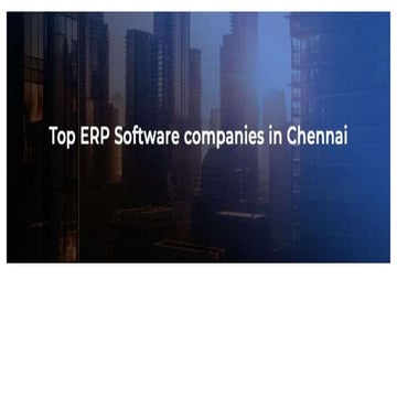 Top ERP Software in India | PPTX