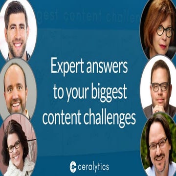 Top experts answer your biggest content challenges | PDF