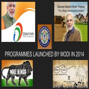 Top five programmes launched by Narendra Modi ji
