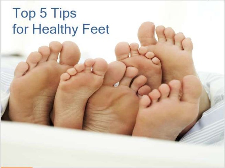 Top five tips for healthy feet