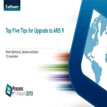 Top five tips for upgrade to ARIS 9_AUGN