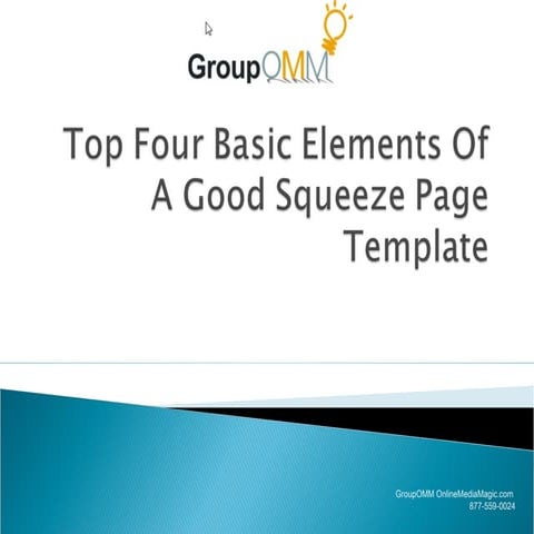 Top four basic elements of a good squeeze page template