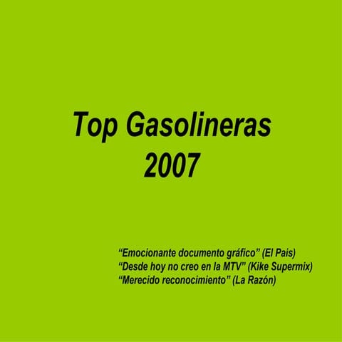 Top Gasolineras2007
