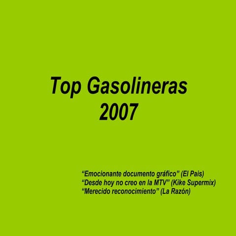 Top Gasolineras 2007