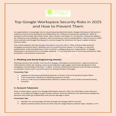 Security checklist - Google Workspace.pdf