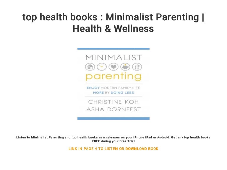 Top Health Books Minimalist Parenting Health Wellness