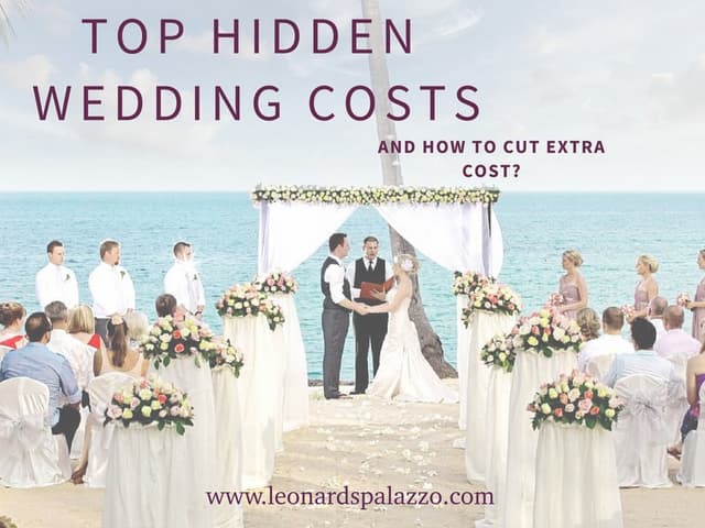 Top Hidden Wedding Costs And How To Cut Extra Cost