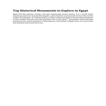 Top Historical Monuments to Explore in Egypt.pdf