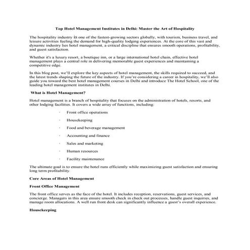 Top Hotel Management Institutes in Delhi.pdf