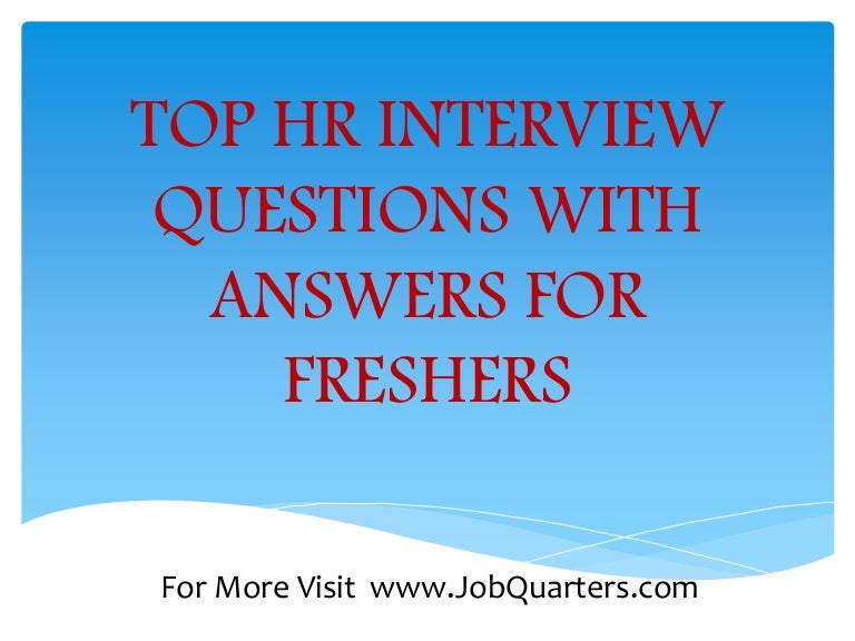 interview questions for hr assistant with answers