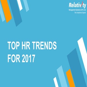 Top HR Trends For 2017