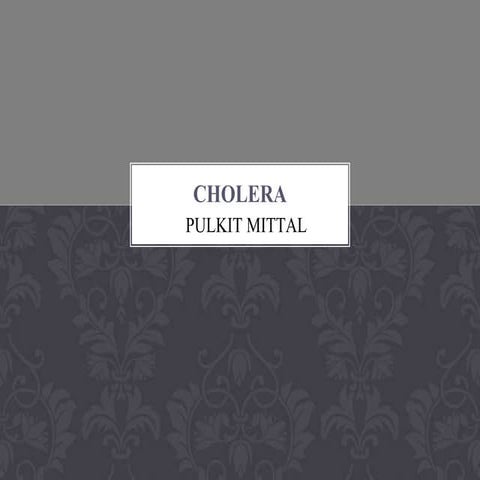 CHOLERA TOPIC PPT 07032024 THRUSDAY pptx