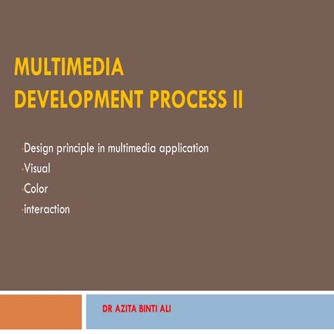 Topic 4 Multimedia Development Process