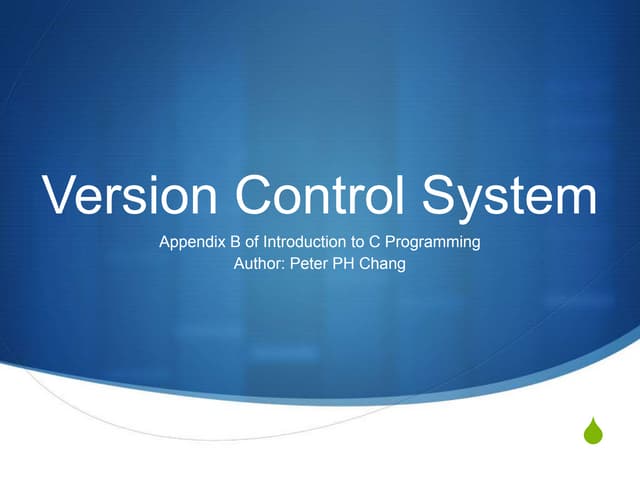 Introduction to Version Control System for Windows