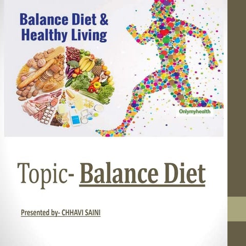 Topic Balance Diet by Chhavi Saini