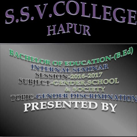 gender discrimination