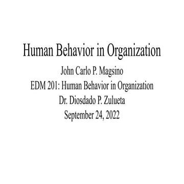 Topic-I-The-Human-Behavior and Development