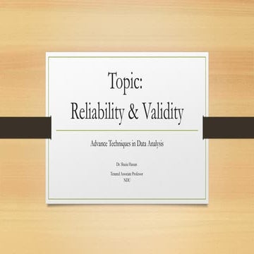 Topic- Reliability & Validity-ATDA-F24.pptx