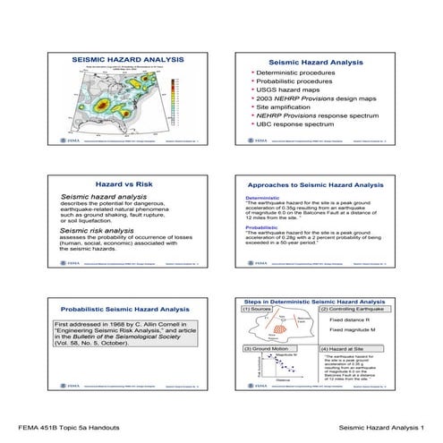 Topic05a seismic hazardanalysishandouts