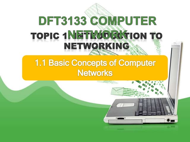 Topic 1.1 basic concepts of computer network