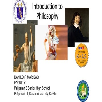 Topic 1. introduction to philosophy