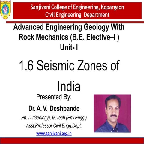  seismic zones of india