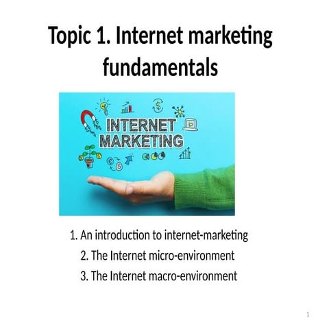 Internet marketing fundamentals......../