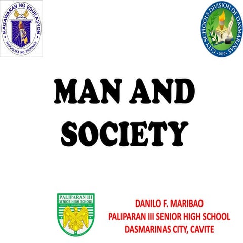 Topic 13   man and society