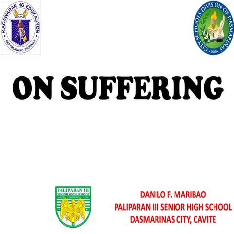 Topic 15 on suffering