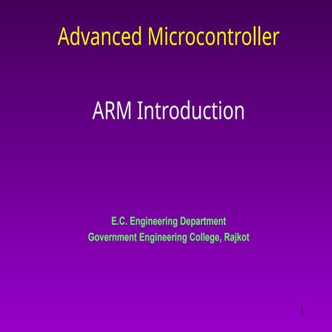 Topic 1 ARM to be written Introduction.pptx