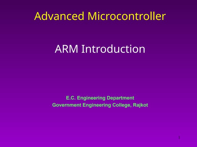 Topic 1 ARM to be written Introduction.pptx