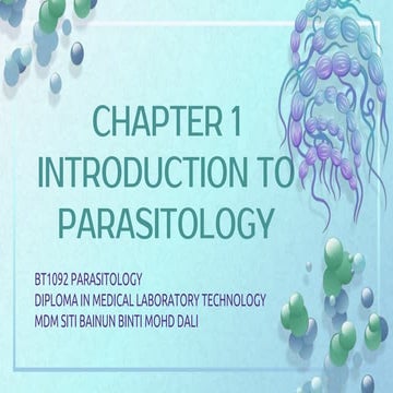 TOPIC 1 INTRODUCTION TO PARASITOLOGY.pptx