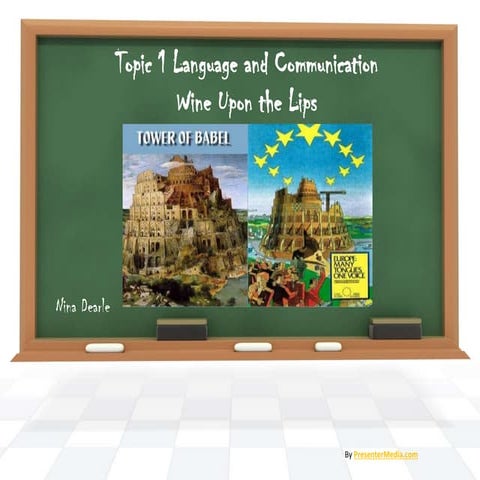 C1 Topic 1 Language and Communication