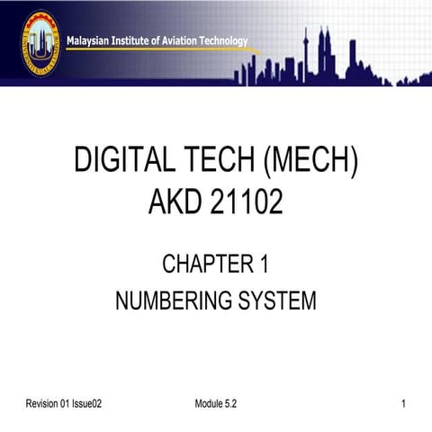 Topic 1 Digital Technique Numbering system