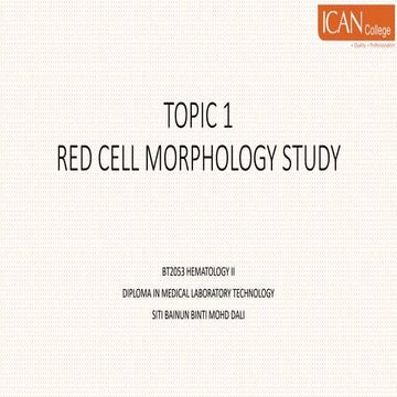 TOPIC 1 HEMATOLOGY RED CELL MORPHOLOGY STUDY.pptx