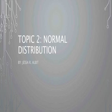 Normal Distribution | PPT