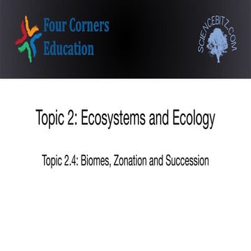 Topic 2.4   biomes, zonation and succession in the pyrenees